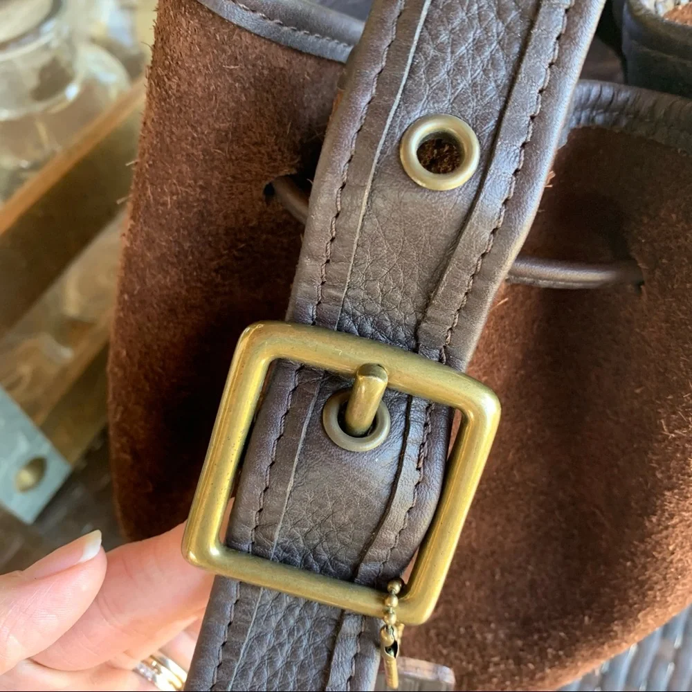 Berkeley Drawstring in Mahogany Vintage Coach #9012 - Picture 7 of 12